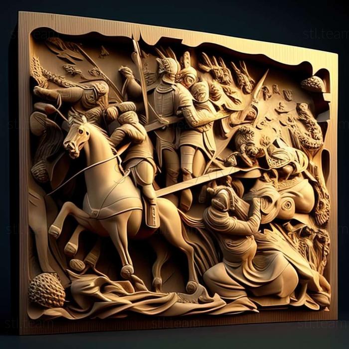 3D модель Історія Великих битв Середньовічна гра (STL)